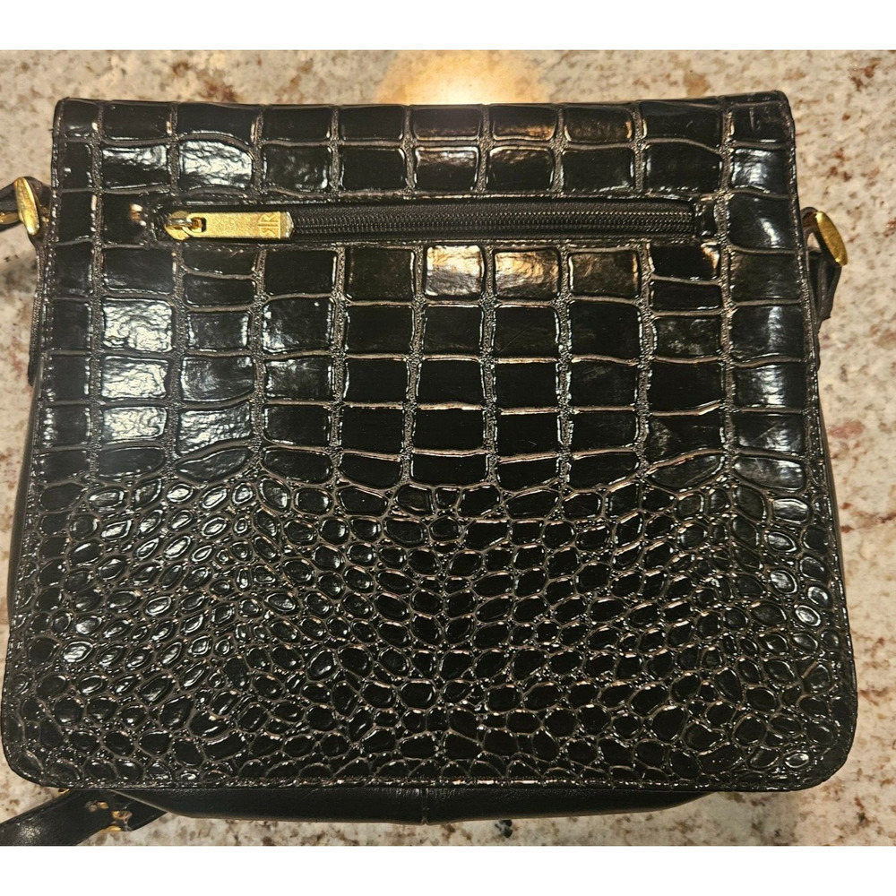Rina Rich Vintage Italian Leather Handbag or Sholder Bag with Gold Fittings - Picture 2 of 14